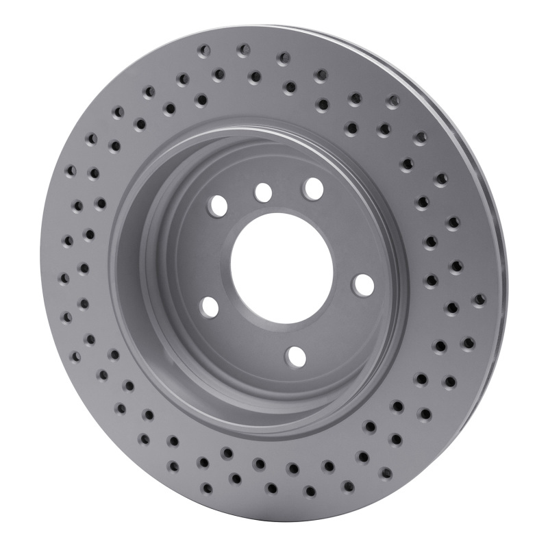 BMW 330XI Brake Rotor (1) - Rear - R1 Concepts - GeoSPEC Coated Rotor - Drilled - `01-`06